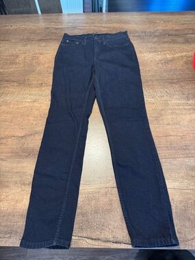 Calvin Klein Black Straight Leg Jeans Women’s Size 6 Mid Rise Classic Denim Pant